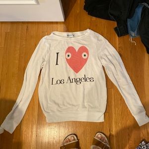 Long sleeve Wildfox sweatshirt that says “I love Los Angeles” - Small Small